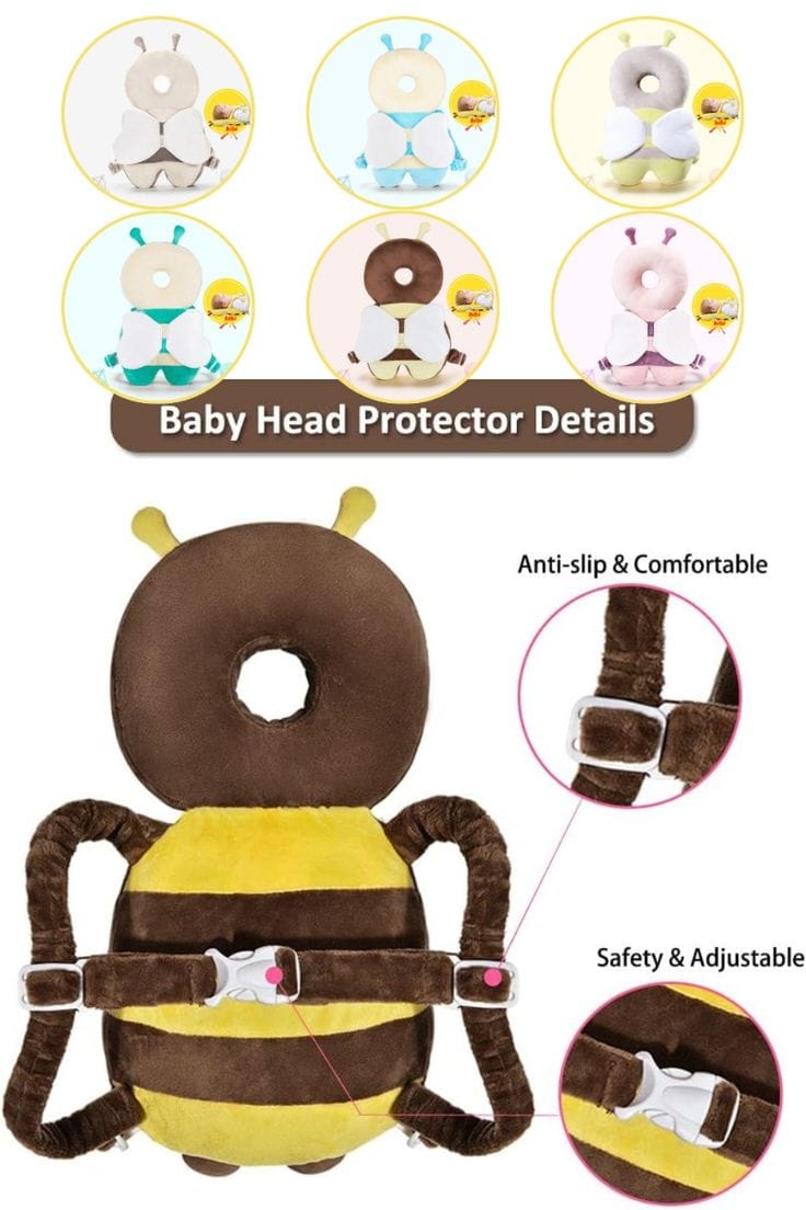 Baby Head Protection Pillow Backpack – Infant Safety Cushion for Toddlers Learning to Walk | Anti-Fall Head Protector